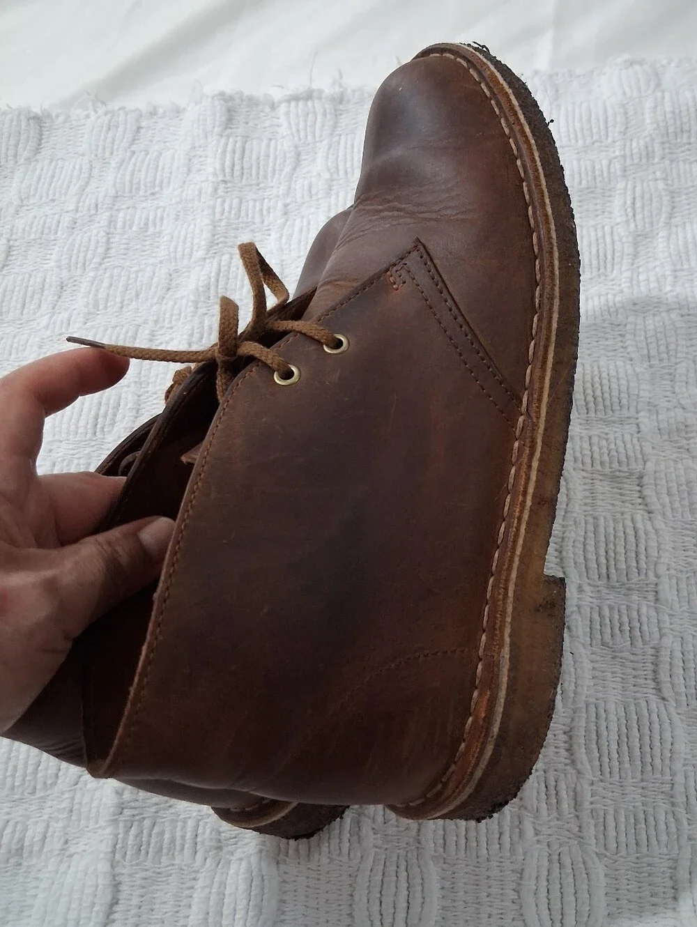 Clarks Brown Leather Chukka Boots